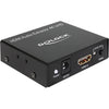 Delock hdmi audio extractor 4k adapter (zwart)