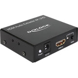 Delock hdmi audio extractor 4k adapter (zwart) - afbeelding 1