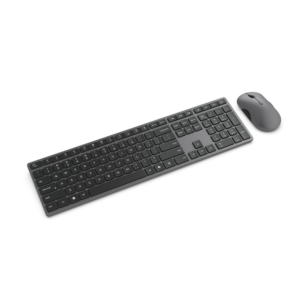 Lenovo 700 modern multi-device wireless combo desktopset (grijs, us lay-out (qwerty), 100%, 4000 dpi, 2.4 ghz, bt 5.3, usb-a)