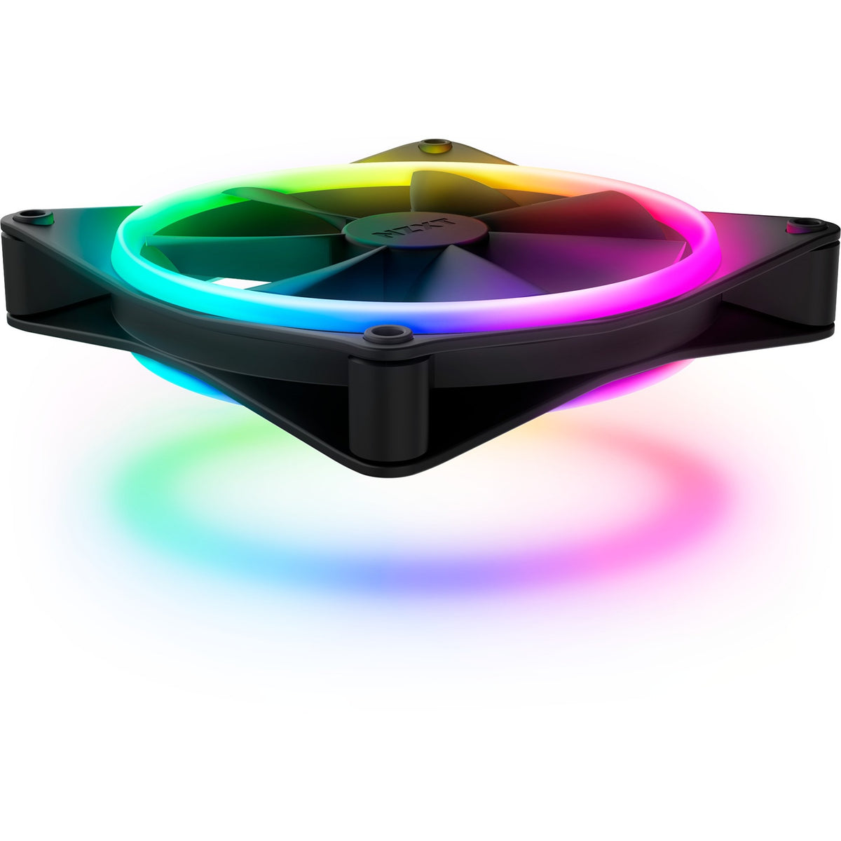 Nzxt f140 rgb duo case fan (zwart, 140 x 140 x 25 mm, pwm, zonder controller)