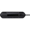 Brennenstuhl estilo hoekstekkerdoos 4-voudig stekkerdoos (zwart roestvrij staal, 2x usb)