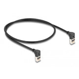 Delock rj45 network cable cat.6a s ftp slim 90° upwards upwards angled 0.5 m kabel (zwart) - afbeelding 3