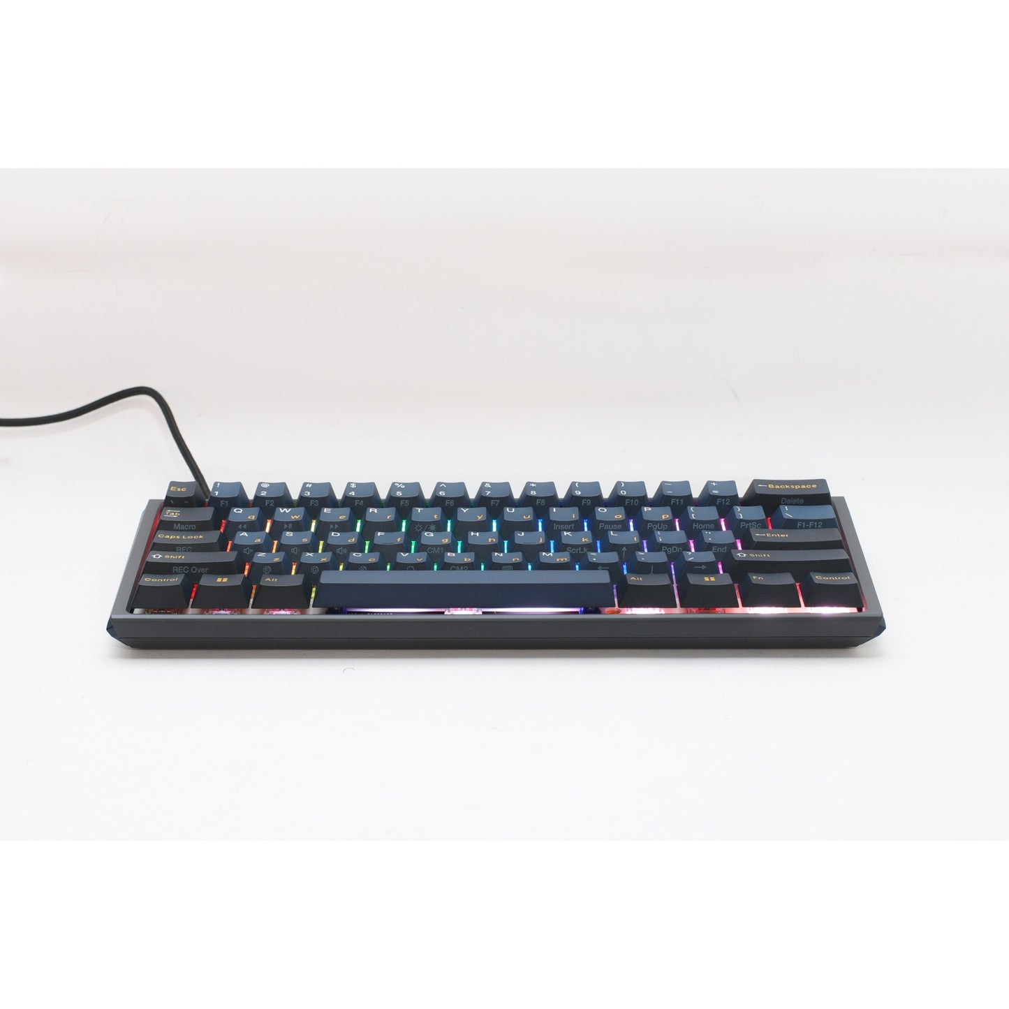 Ducky one 3 pro mini rgb mechanisch gaming toetsenbord (zwart, us lay-out (qwerty), cherry mx2a speed silver, 60%, rgb led, double-shot pbt, quack mechanics, hot swap)