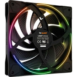 Be quiet! light wings pwm high-speed rgb case fans (zwart, 3 stuks, 140 x 140 x 25 mm) - afbeelding 2