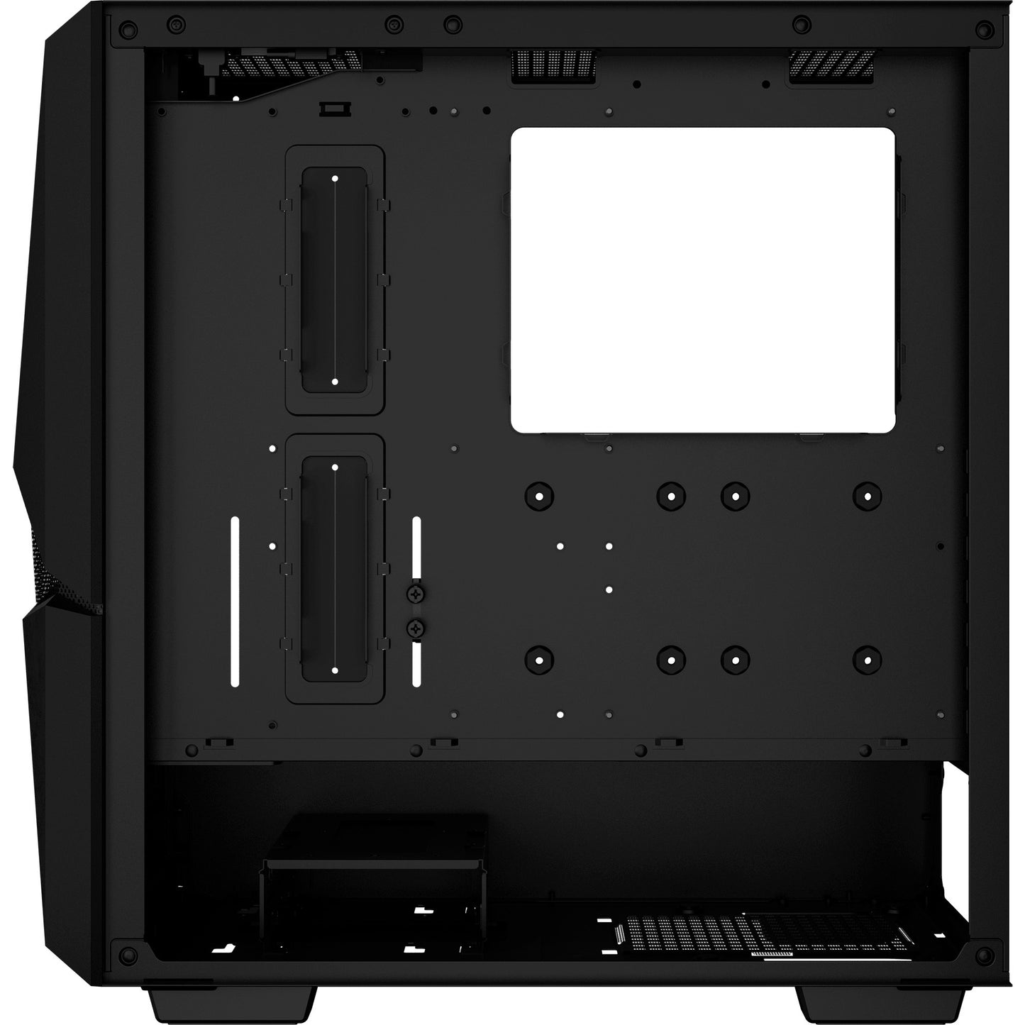 Deepcool cyclops midi tower behuizing (zwart | 1x usb-a | 1x usb-c | window)