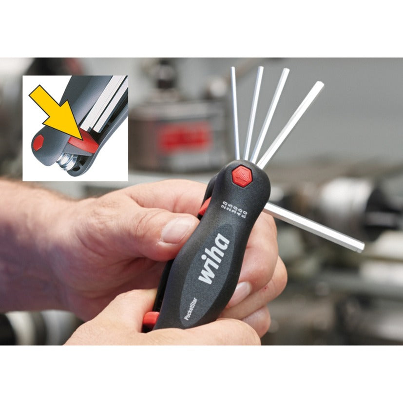 Wiha multitool pocketstar (zwart, 8-delig)