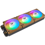 Thermaltake ct120 ex reverse argb sync pc cooling fan gravel sand (3-fan pack) case fans (lichtbruin, 3 stuks, 120 x 120 x 25 mm, pwm) - afbeelding 1