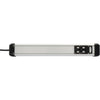 Brennenstuhl premium-alu-line stekkerdoos 6-voudig schakel stekkerdoos (3x 2-voudig schakelbaar)