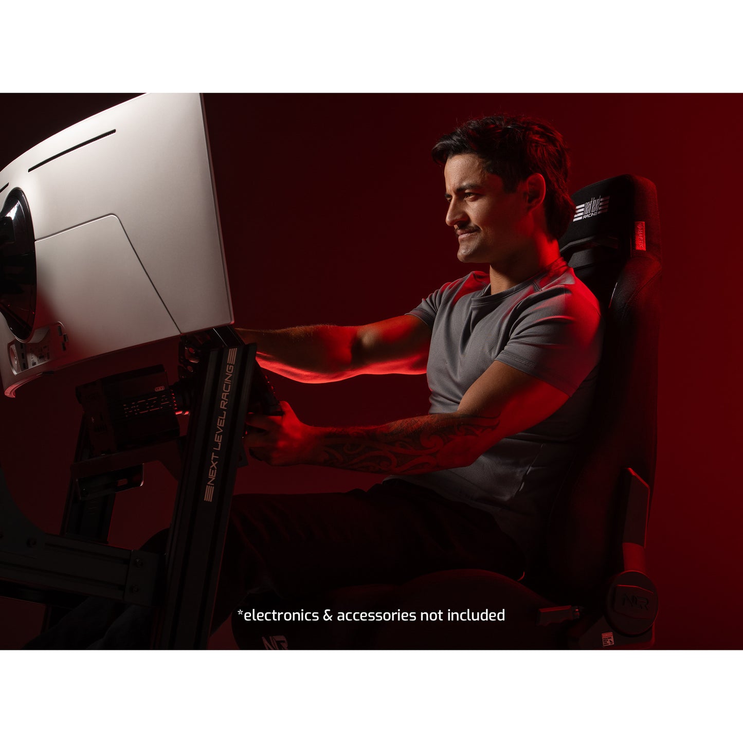Next level racing ers3 haptic feedback sim racing seat racestoel (zwart)