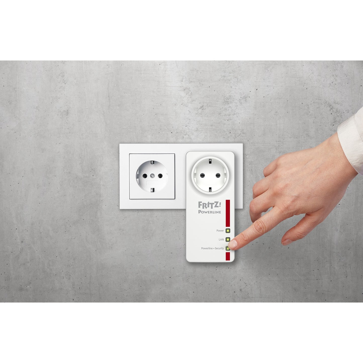 Fritz! powerline 1220e set internationaal (wit, 2 stuks)