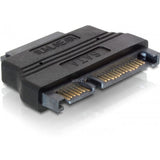 Delock adapter 22-pin sata > 13-pin slim sata (zwart, 65156) - afbeelding 1