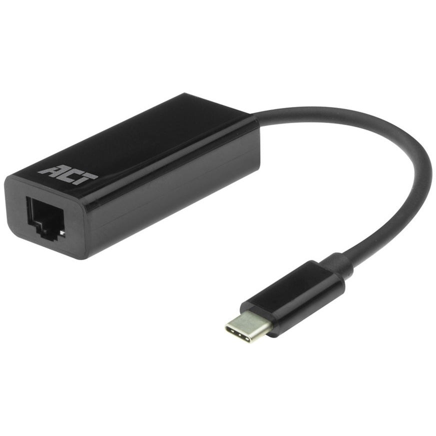 Act connectivity usb-c gigabit netwerkadapter (zwart)