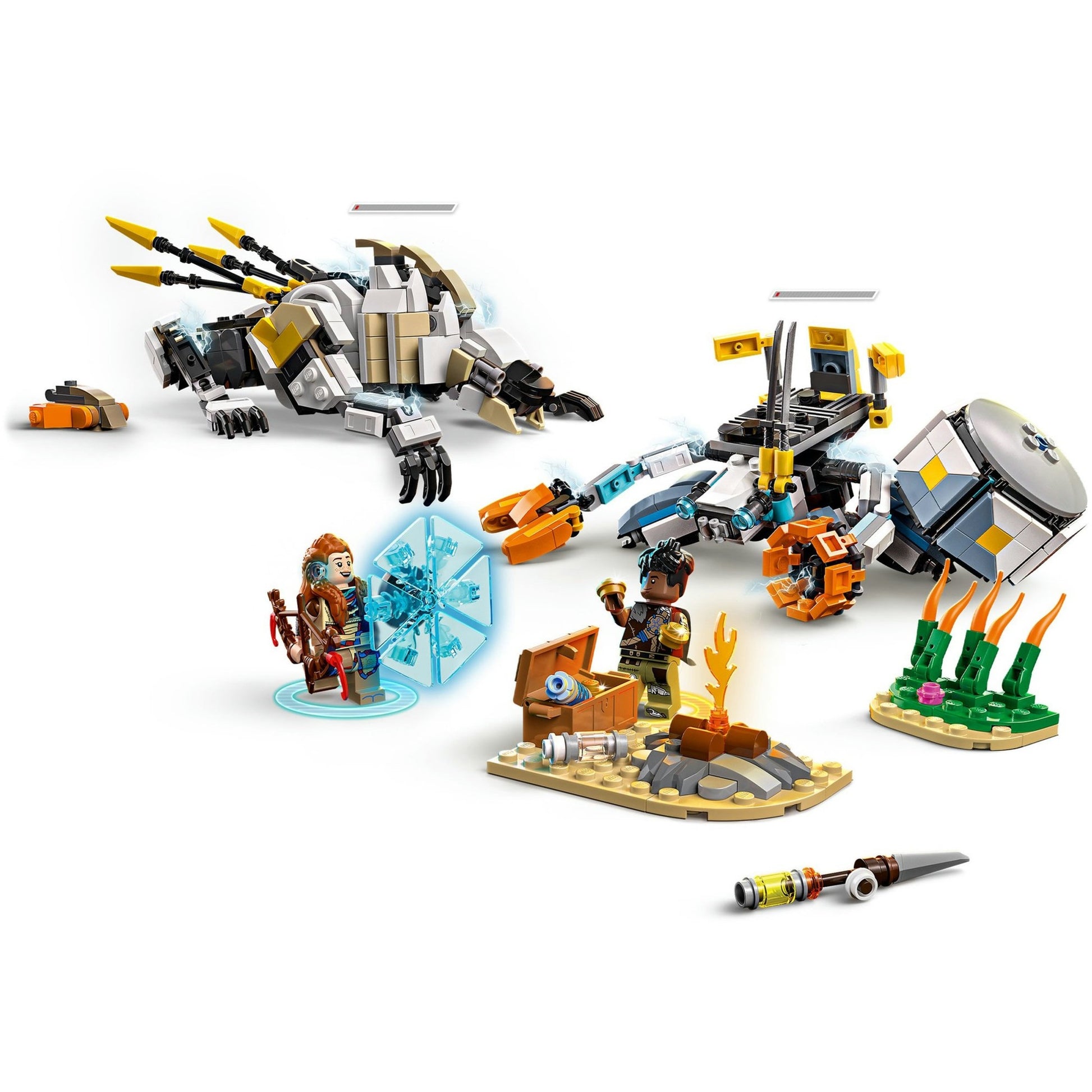 Lego ® horizon adventures™ aloy en varl vs. shell-walker en sawtooth - 77037