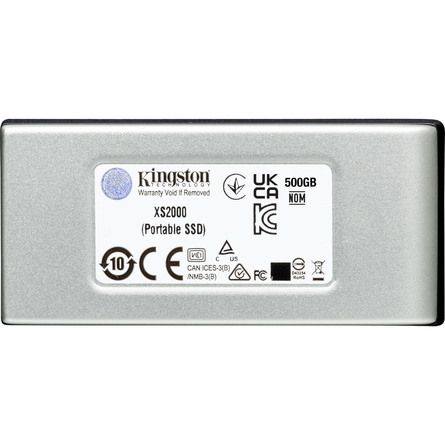 Kingston xs2000 portable 4 tb externe ssd (zilver zwart, sxs2000 2000g, usb-c 3.2 (20 gbit s))