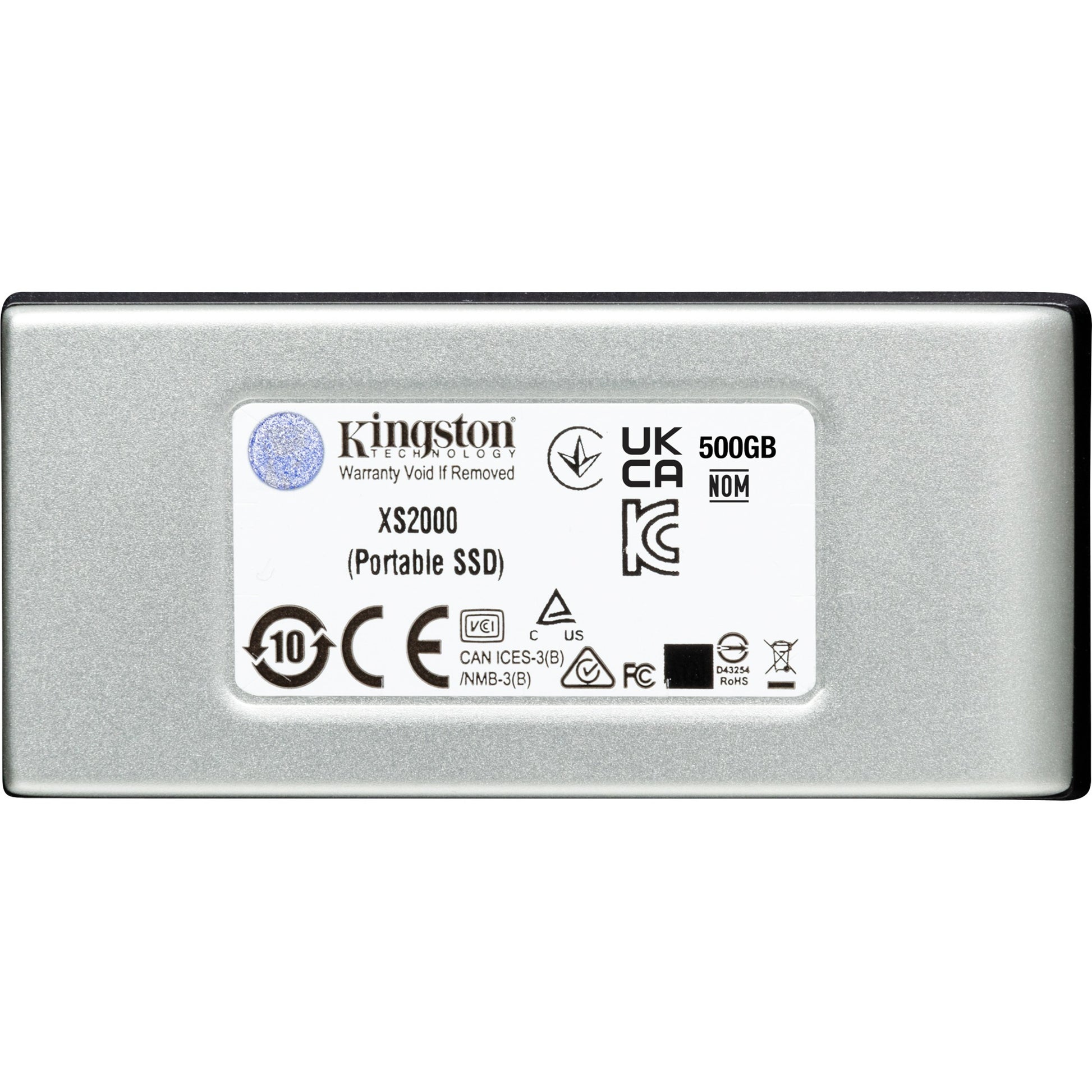 Kingston xs2000 portable 4 tb externe ssd (zilver zwart, sxs2000 2000g, usb-c 3.2 (20 gbit s))