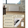 Mill steel wifi paneelverwarming pa1500wifi4a met voet, 1500 watt convector (wit, wifi 2,4 ghz (wifi 6), bluetooth 5.2, zigbee 3.0 + app)