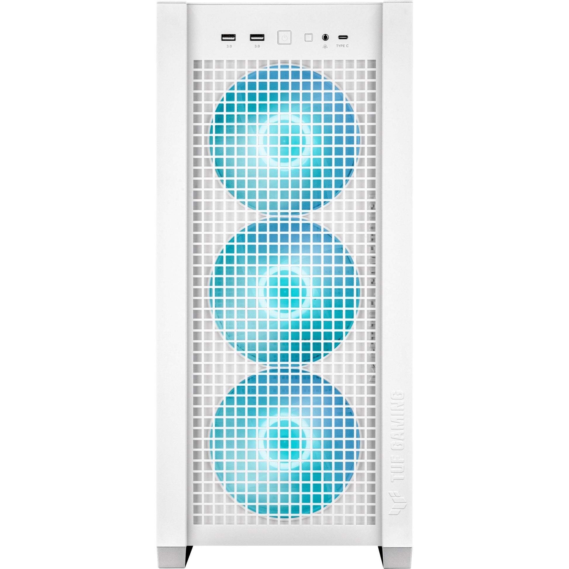 Asus tuf gaming gt302 argb midi tower behuizing (wit | 2x usb-a | 1x usb-c | rgb | tempered glass)