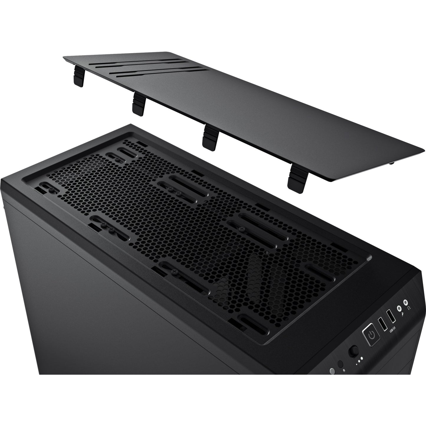 Be quiet! pure base 600 midi tower behuizing (zwart | 2x usb-a)