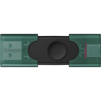 Kingston datatraveler duo 128 gb usb-stick (groen zwart, dtdeg2 128gb)