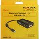 Delock mini displayport naar vga hdmi dvi adapter (zwart)