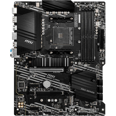 Msi b550-a pro socket am4 moederbord (zwart, raid, gb-lan, sound, atx)