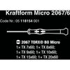 Wera 2067 6 elektronica torx bo schroevendraaierset + rek (zwart groen, 6-delig)