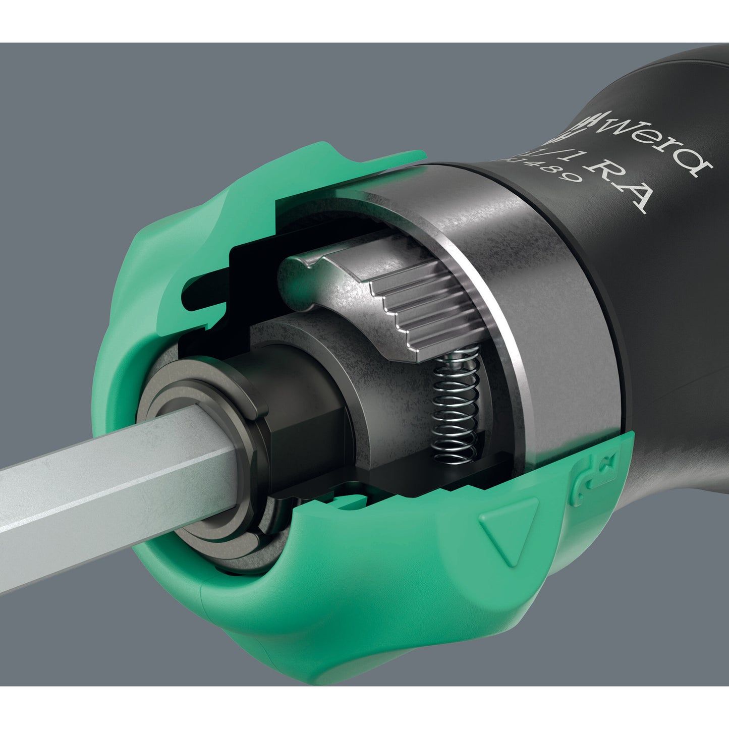 Wera kraftform kompakt 28 ra met etui, 6‑delig bitset (zwart groen)