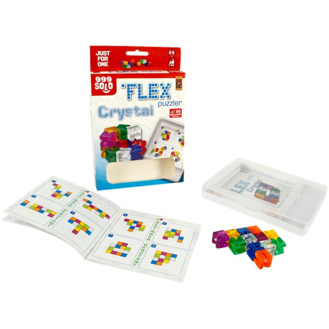 999games 999 games flex puzzler crystal denkspel (nederlands, 1 speler, vanaf 7 jaar, 80 opdrachten)