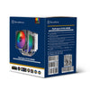 Silverstone sst-hyd140-argb cpu-koeler (4-pins pwm fan-connector, 4-1 pin argb (5v led))