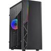 Inter-tech b-02 rgb midi tower behuizing (zwart | 3x usb-a | rgb | window)