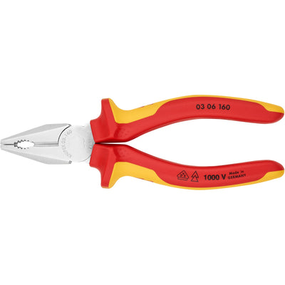 Knipex kombitang 03 06 160 combinatietang (rood geel, 160 mm)