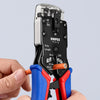 Knipex krimptang 97 51 12 sb (blauw rood, rj-10, rj-11 12 en rj-45)