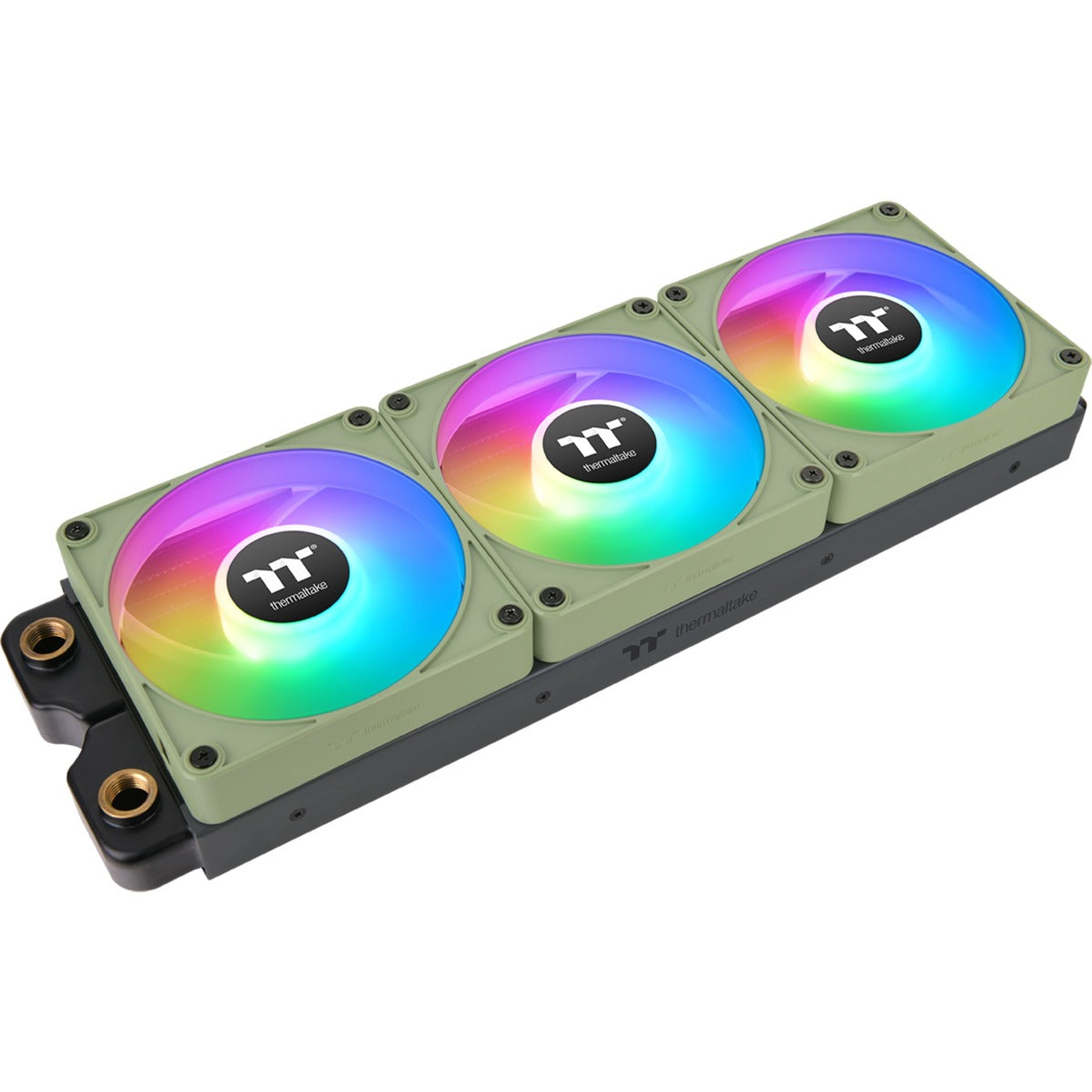 Thermaltake ct120 ex reverse argb sync pc cooling fan matcha green (3-fan pack) case fans (lichtgroen, 3 stuks, 120 x 120 x 25 mm, pwm)