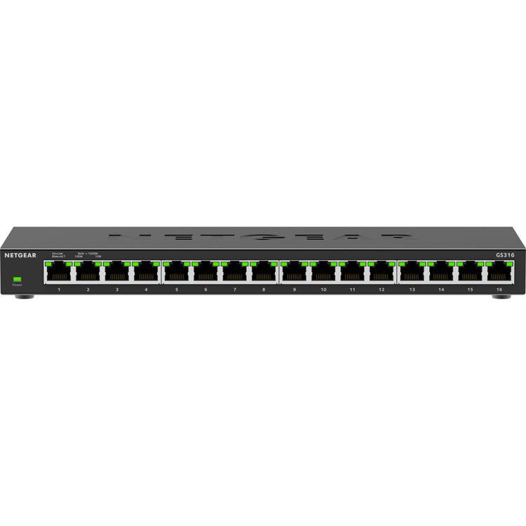 Netgear gs316v3 switch (zwart)