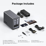 Ugreen nasync dxp2800 (grijs, 2,5gbe, hdmi, usb-c) - afbeelding 2