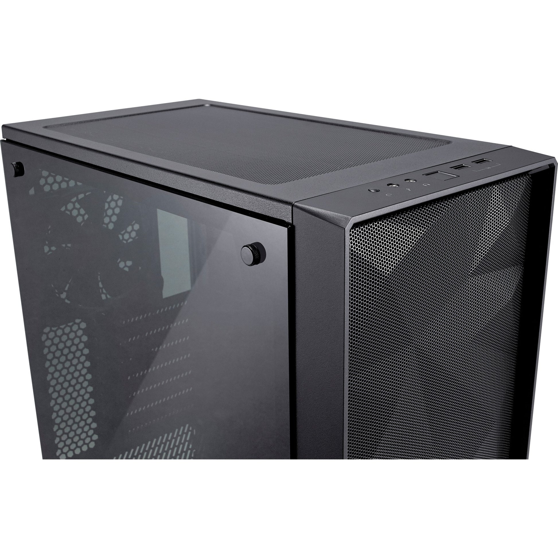 Fractal design meshify c midi tower behuizing (zwart | 2x usb-a | tempered glass)