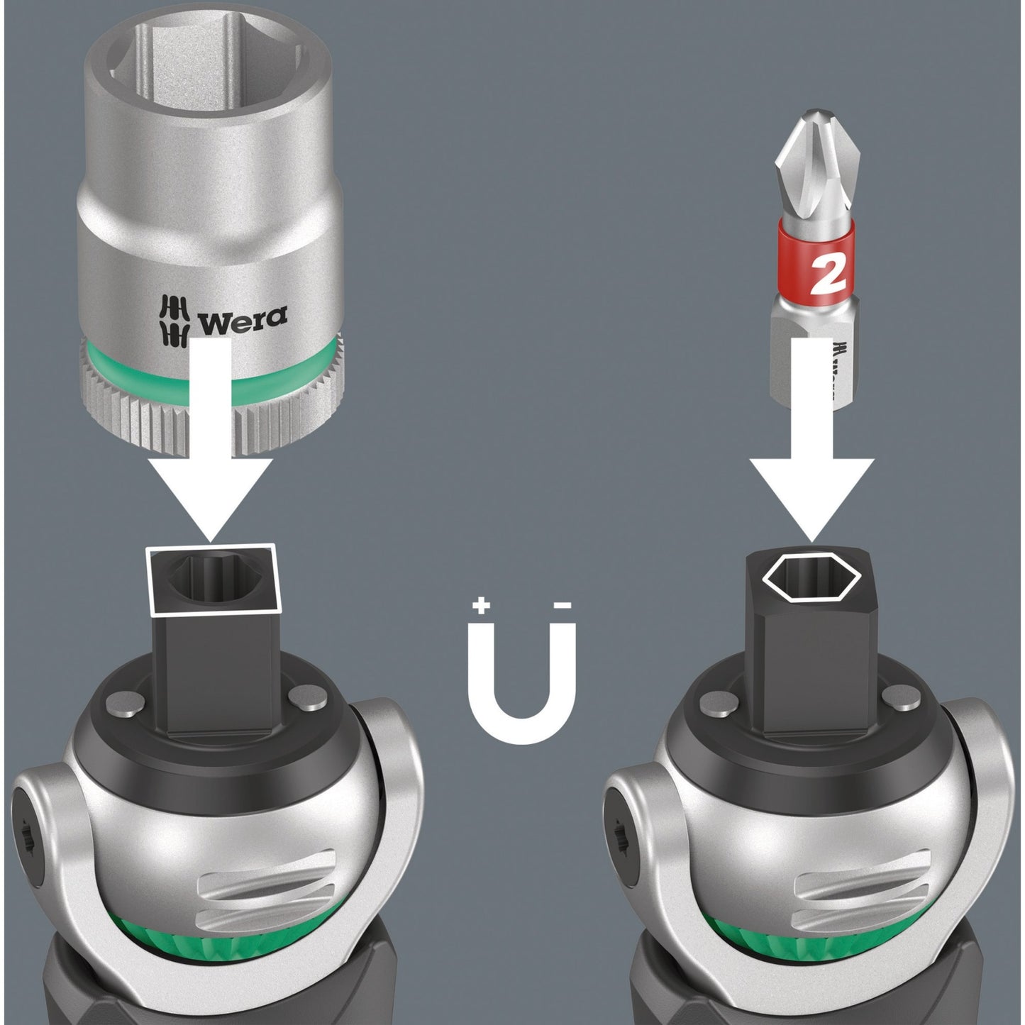 Wera 8009 zyklop pocket set 3 bitset (zwart groen, 27‑delig)