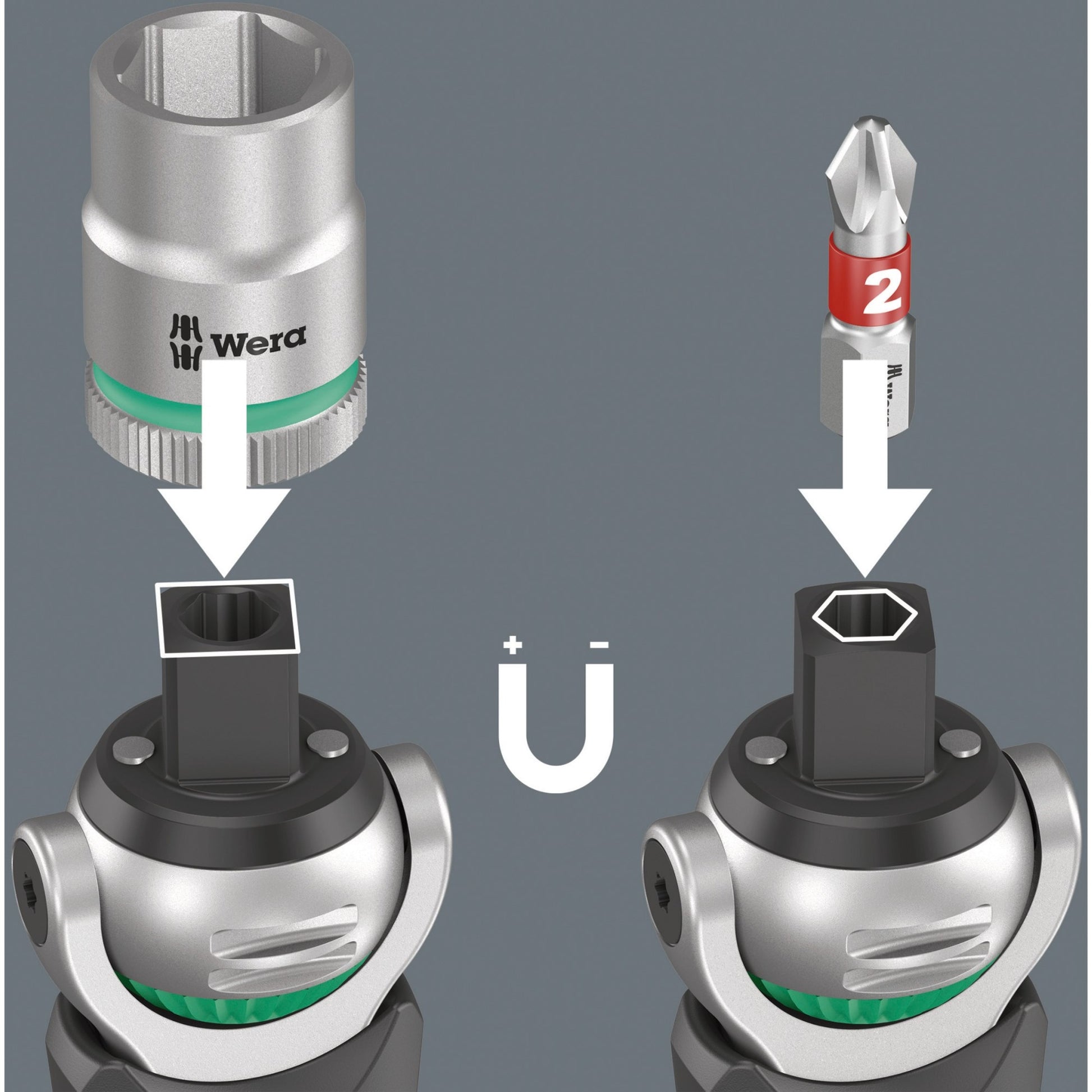 Wera 8009 zyklop pocket set 3 bitset (zwart groen, 27‑delig)