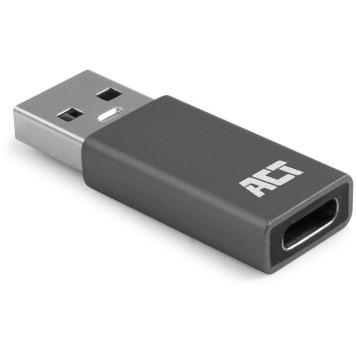 Act connectivity usb-a naar usb-c adapter (donkergrijs)