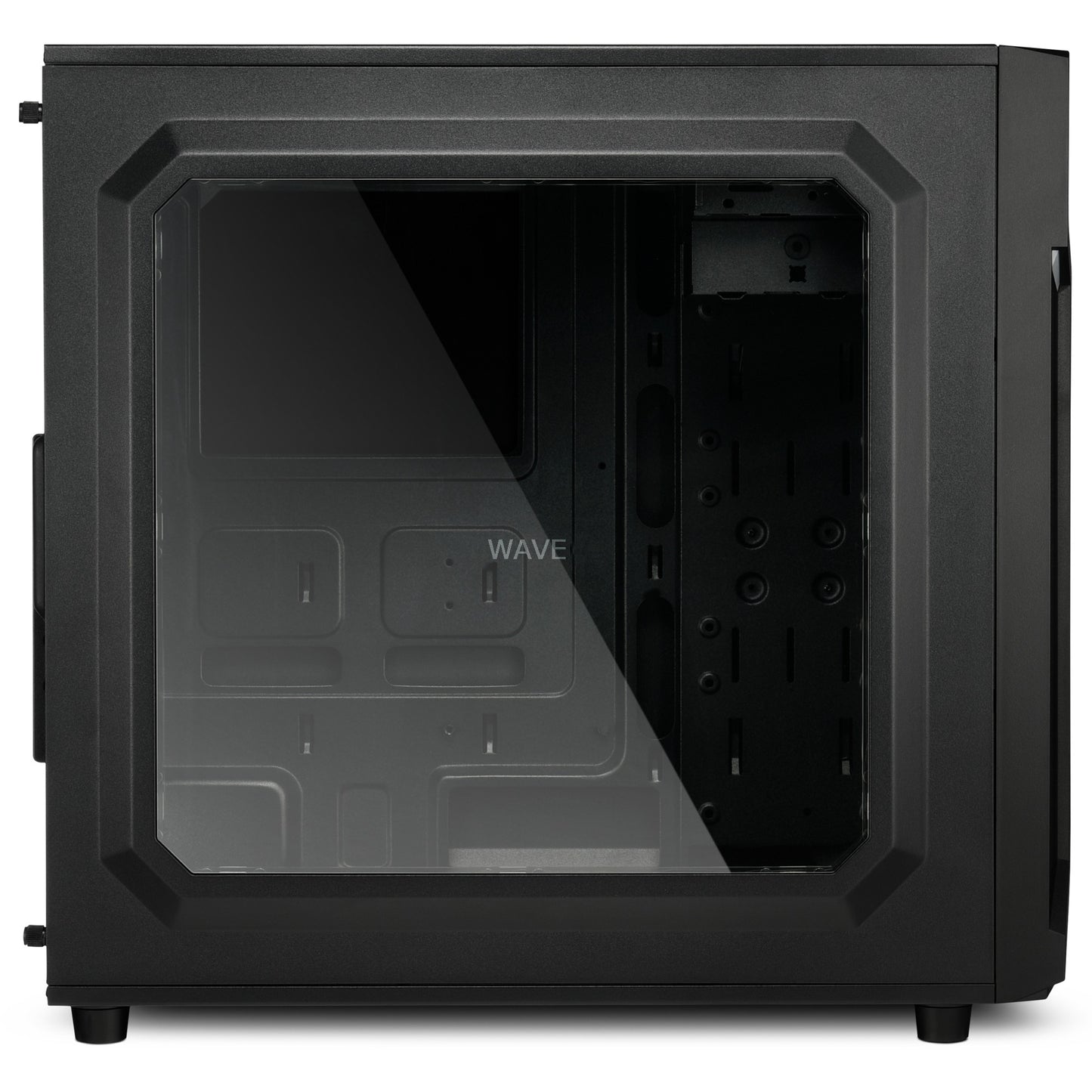 Sharkoon vg6-w rgb midi tower behuizing (zwart | 4x usb-a | rgb | window)