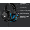 Logitech g432 7.1 surround sound wired over-ear gaming headset (zwart blauw, pc, playstation 4, playstation 5, xbox one, xbox series x|s, nintendo switch)