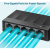 Tp-link ls1005g switch (zwart, unmanaged)