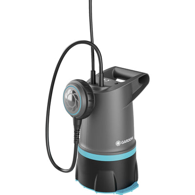 Gardena 2-in-1 helder vuil water dompelpomp 20000 basic, 20.000 l u dompel- en drukpompen (grijs zwart, 550 watt, 20.000 l u, met vlotterschakelaar)
