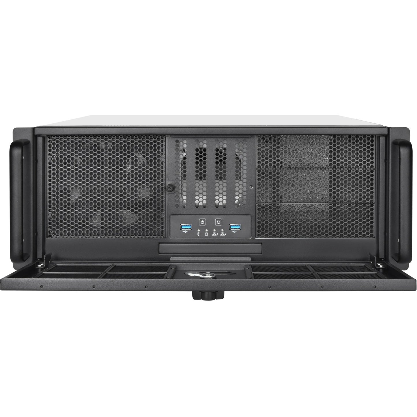 Silverstone rm400 rack behuizing (zwart | 2x usb-a 3.2 (5 gbit s))