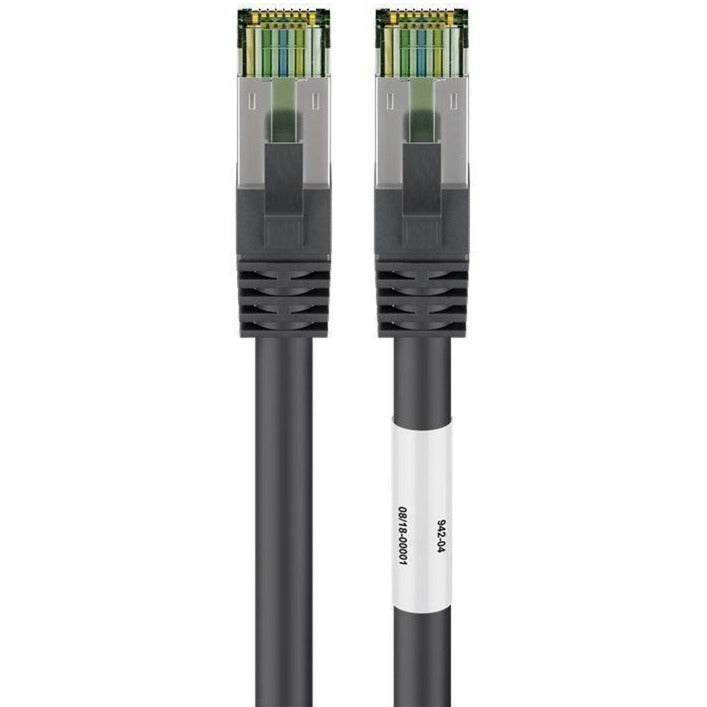 Goobay patchkabel cat.8.1 s ftp (zwart, 0,5 meter)