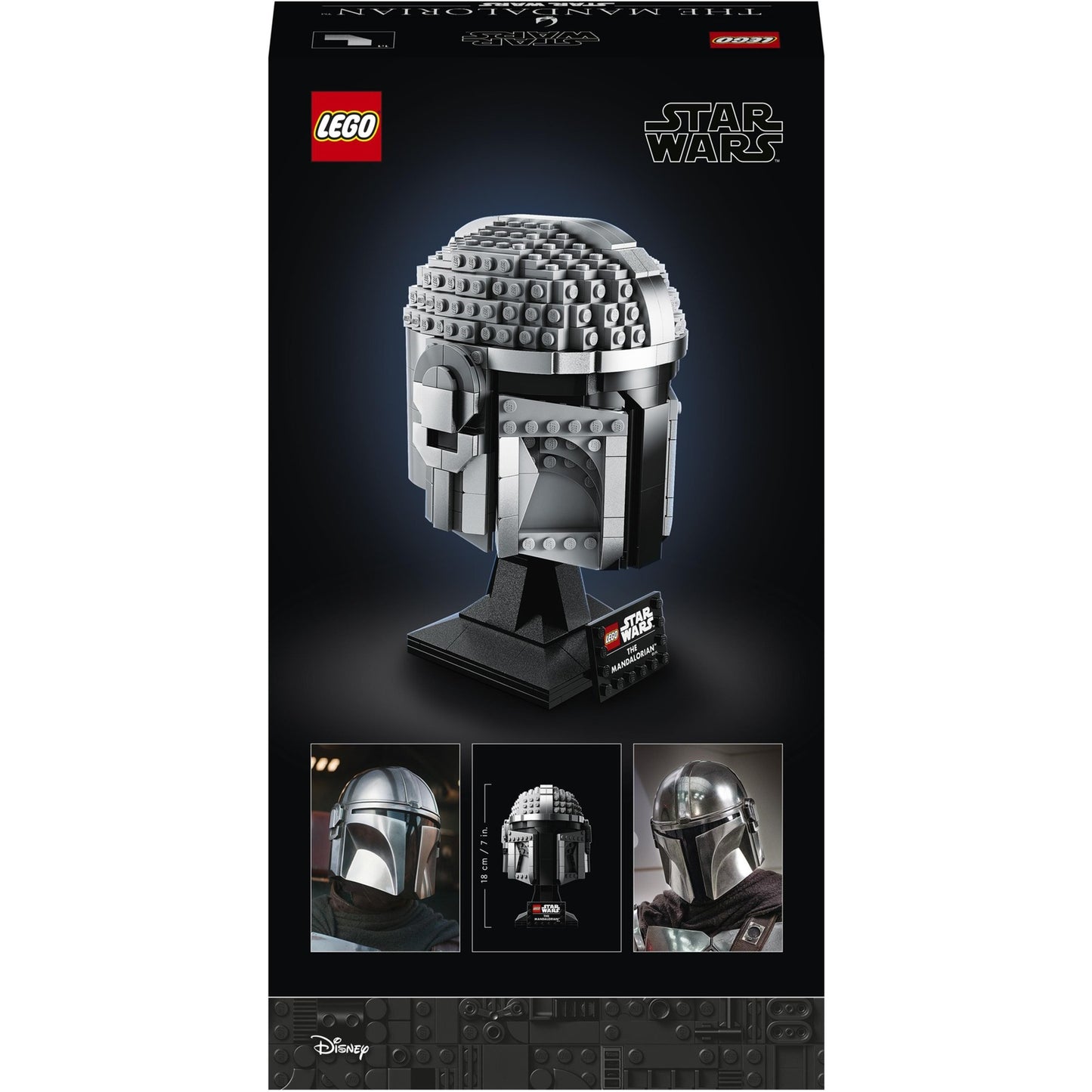 Lego star wars the mandalorian helmset voor volwassenen - 75328