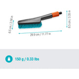 Gardena cleansystem handborstel s hard, met slangaansluiting wasborstel (grijs turquoise, 18844-20) - afbeelding 3