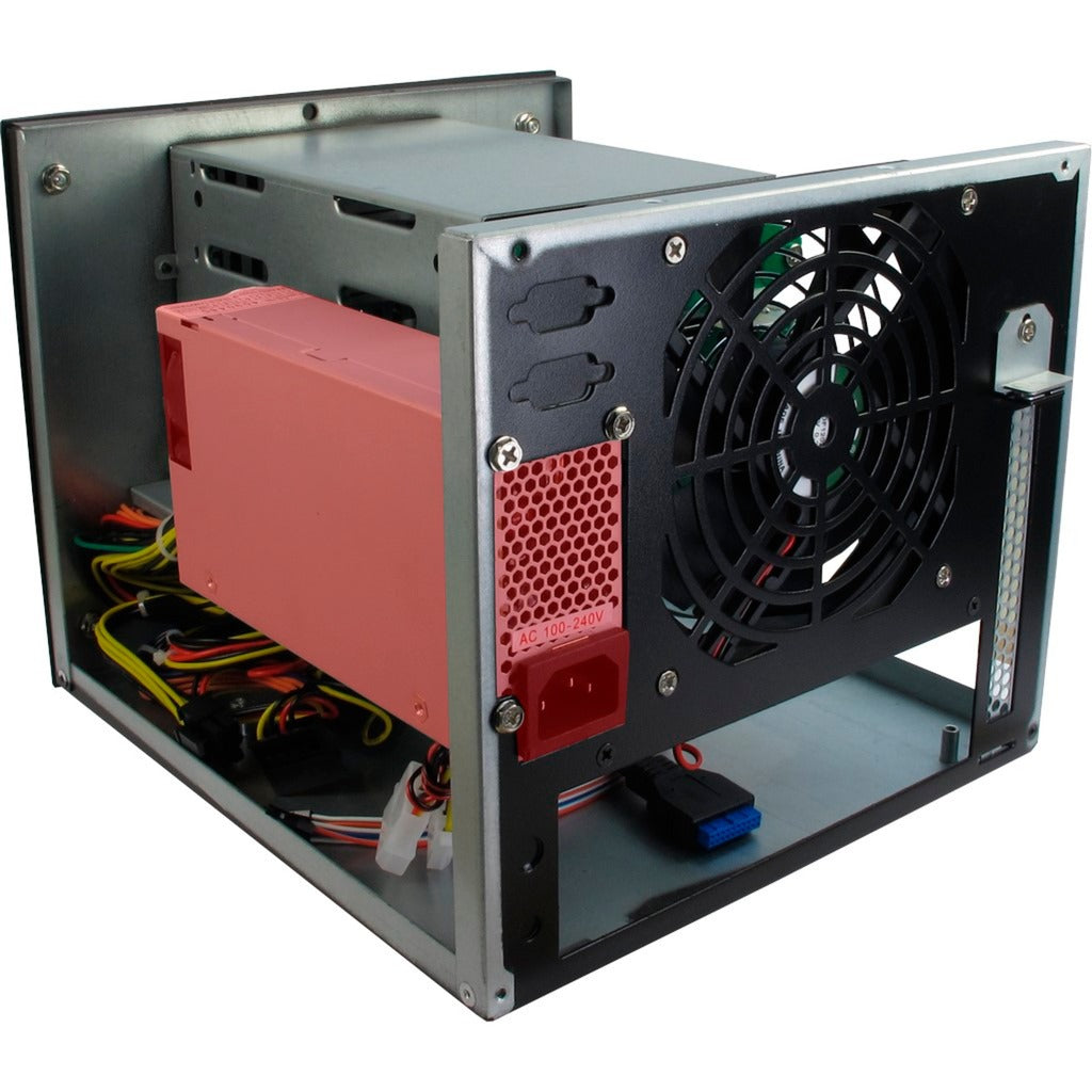 Inter-tech sc-4004 mini tower behuizing (zwart | 1x usb-a)