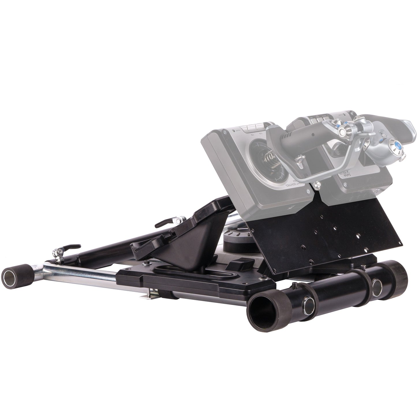 Wheel stand pro deluxe v2 thrustmaster hotas warth houder (zwart, voor thrustmaster hotas warthog, saitek x-55, x52, pro en x65)