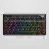 Iqunix og80 dark side wireless mechanical keyboard (zwart, us lay-out (qwerty), cherry mx brown, 80% (tkl), rgb leds, hot-swappable, pbt, 2.4ghz | bluetooth 5.1 | usb-c)